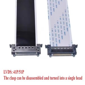 Cavo a nastro LCD ad alta definizione da 41pin 51pin 4K LVDS wm <span class=keywords><strong>20861</strong></span> 20706 105C 60V VW-1 V-by uno 41P 51P FFC FPC doppia testa - Product Image 1
