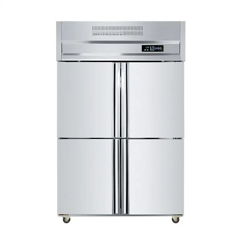 Congelatore commerciale della cucina del congelatore inossidabile della porta di doubl refrigerato contatore del congelatore 1000L 450W del ristorante