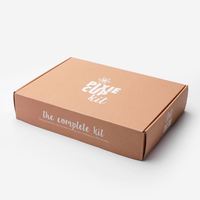 Boîte d'expédition en carton pour produits de beauté de luxe modernes, avec logo personnalisé, écologique, laminage mat, kit de soin de la peau, emballage de crème pour le visage