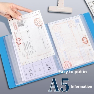 Nhà Máy Bán buôn hiển thị cuốn sách A5 kẹo màu thông tin tập sách 20/30/40/60 Túi thư mục PP rõ ràng túi nhựa thư mục tập tin - Product Image 4