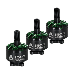 Flashhobby มอเตอร์ไร้แปรงถ่าน6-12วินาที1507 3800KV ปรับแต่งได้ KV ระยะไกลอุปกรณ์เสริมโดรนแข่งขัน FPV สีดำ - Product Image 1
