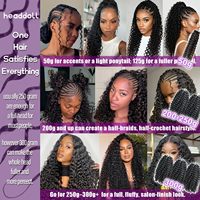 Cheveux synthétiques en vrac Afro Kinky pour tresses, résistants à la chaleur, extensions au crochet, sans nœuds, aspect naturel, légers