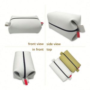 Bolsa de Maquillaje de Silicona Plegable, Portátil, de Gran Capacidad, Ecológica, Impermeable, Moderna y Duradera, con Cierre, para Viaje - Product Image 3