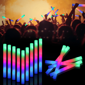 Wholesale Multicolor RGB Concert Parties Party Cheering Glowing Light up Led Foam <strong>Sticks</strong> Party Flashing <strong>Glow</strong> <strong>Sticks</strong> - Product Image 1
