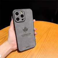 2025 nouvelle tendance feuilles d'érable motif souple TPU coque de téléphone de haute qualité pour iPhone 13 15 16 Plus Pro Max expédition rapide en stock coer
