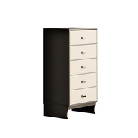 Commode à 6 tiroirs en contreplaqué de bouleau, style nordique minimaliste moderne, avec poignées métalliques, écologique et durable, pour chambre à coucher