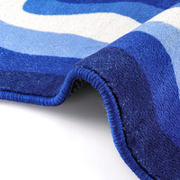Tapis de jeu pour enfants en forme de nuage, vestibule doux en fausse laine, antidérapant, pour zone de jeu et chambre à coucher