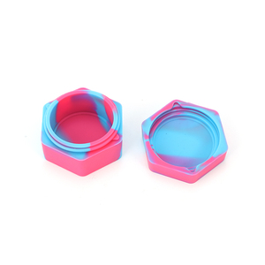 26ml Hexagon Honeybee Silicone Container Wax Carving Container For Herb Storage Jar