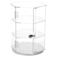 Fabricant usine fournisseur armoire transparente avec 2 étagères et verrouillage porte comptoir vitrine en acrylique