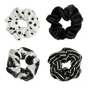 Nouveau chouchou et bandeau imprimé léopard et floral bohème – Tissu très élastique, cadeau naturel - Product Image 1
