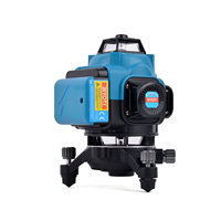 Niveau laser industriel de haute qualité BIYOTI BYT-LL4DT, ligne verticale croisée, faisceau vert 4D, diamètre de la sonde 16 mm, auto-nivelant