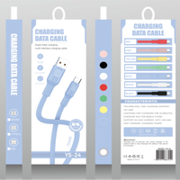 Câble de charge USB au prix d'usine, câble de charge rapide Type C PD, cordon Micro V8 pour Xiaomi Samsung iPhone avec emballage en boîte