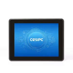 CESIPC 10/12/15/17英寸IP65防水嵌入式电阻式触摸屏显示器一体机工业触摸屏电脑