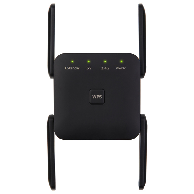 Wholesale 1200Mbps WiFi Repeater WiFi Signal Booster for Internet WiFi Range Extender 4 Antennas