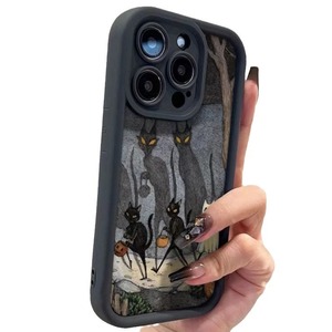 Coque de téléphone motif chat fantôme de <span class=keywords><strong>dessin</strong></span> <span class=keywords><strong>animé</strong></span>, couleur bonbon givrée, pour iPhone 16 15 Pro Max 14 13 12 11 XS XR – Vente Flash - Product Image 5