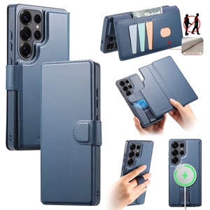 Funda Magnética 2 en 1 Inalámbrica para Teléfono Samsung S24/S25 Edge/S26, Funda Tipo Cartera a Prueba de Golpes para <span class=keywords><strong>iPhone</strong></span> 16E/17 Air/15 - Product Image 2