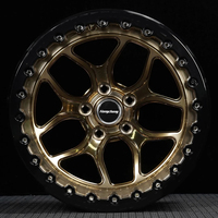 Jantes forgées Beadlock taille personnalisée 17X10 18X11 pouces 5x120 5x112 roues de course de traînée concave profonde de voiture pour corvette BMW GTR35