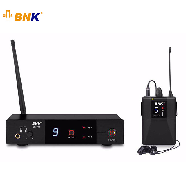 BNK Single Channel Monitoring Sound Earphone Wireless in Ear Monitors Professional System BR-101