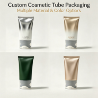 Nouveau design, tube de massage pour le cou en plastique personnalisé, emballage de luxe avec double rouleau en caoutchouc, 100ml, 120ml, 150ml