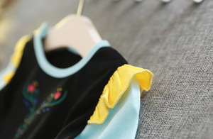 Halloween Children's <strong>Frozen</strong> Anna Princess <strong>Dress</strong>, Autumn Girls' Baby Short-sleeved <strong>Dress</strong> - Product Image 3