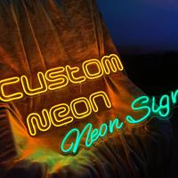 Enseigne néon LED personnalisée avec logo multicolore, étanche IP65, panneau acrylique, décoration murale pour entreprises, bâtiments, magasins