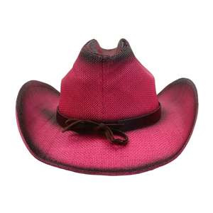 Sombrero de Paja Unisex J360 Estilo Vaquero - Sombrero de Sol de Ala Ancha para Uso en Exteriores, Pesca, Viajes y Fiestas - 56-58CM - Product Image 5