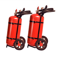 Extincteur à poudre/à mousse aqueuse/à CO2 de type chariot/roulant 25 kg 35 kg 50 kg 70 kg 100 kg Extincteurs Abc