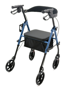 Rolator lipat Senior ergonomis, perlengkapan terapi rehabilitasi, rolator jalan tinggi ganda, sandaran kursi ergonomis - Product Image 5