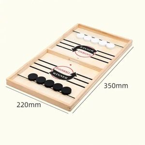 Jeu de fléchettes rapide en bois avec lanceur, jeu de société dynamique pour enfants et adultes - Product Image 6