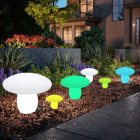 Extérieur Étanche Simple Solaire Paysage Décoratif Cour Lampe IP65 Noël Jardin Éclairage Lumineux Champignon Pelouse