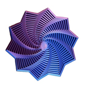 Torre de rábano impresa en 3D con tecnología PLA FDM, estructura poligonal desmontable, producto con color personalizado y servicio OEM - Product Image 4