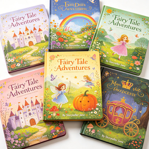 Impresión de Libros Infantiles Personalizados, Libros de Cuentos de Animales, Tamaño Personalizado, Esquinas Redondeadas, Estilo Aprobado por los Padres, Estampado en Lámina Dorada, UV Localizado - Product Image 1
