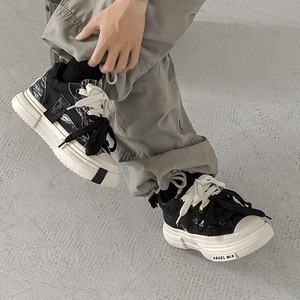 <b>Canvas</b> shoes 7CM invisible height-increasing soles suitable men women retro thick-soled unique trendy casual sneaker couples - Product Image 4