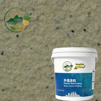 Peinture murale extérieure en émulsion acrylique pure, imperméable, effet pierre naturelle, texture granit, peinture à l'aspect pierre naturelle