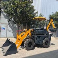 Chargeuse-pelleteuse diesel personnalisable avec transmission hydraulique, roulement haute performance, grappin, tarière, fourche et outils auxiliaires en option