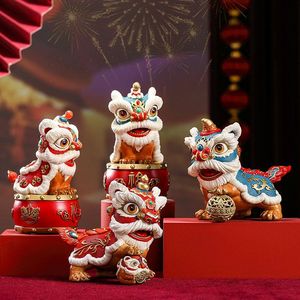 Figuras de leones chinos de latón, un par de estatuas de perros Foo, decoración para oficina, hogar, negocios, regalo de Año Nuevo - Product Image 5