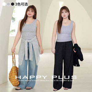 Camiseta sin Mangas para Mujer Talla Grande Runqi, Color Gris Sólido, Alta Elasticidad, Tejido de Fibra de Viscosa, Camiseta Interior Informal N9210 - Product Image 3