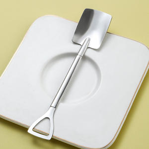 GEMEI Vente en gros de cuillères à fruits créatives Set de couverts en acier inoxydable Retro Iron Shovel Ice Cream Watermelon Spoon Scoop - Product Image 4