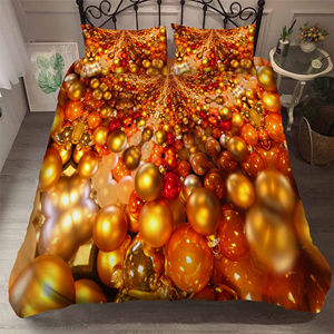 Ensemble de housse de couette de Noël Père Noël 3D personnalisé <span class=keywords><strong>Literie</strong></span> en polyester à la mode pour hôtels avec motifs floraux vintage - Product Image 6