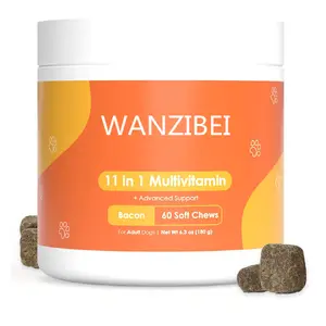 WANZIBEI OEM/ODM köpek Multivitamin çiğneme çok fonksiyonlu Pet vitaminleri ve takviyesi köpekler için