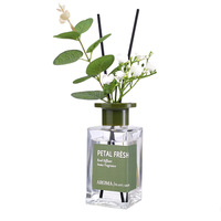 Grossiste Parfum Huile Essentielle Désodorisant de luxe Rotin Bâton Bouteille en verre Parfum d'intérieur Arôme Marque privée Diffuseur de roseaux