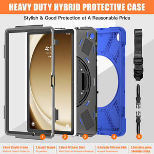 Funda completa de plástico de silicona suave a prueba de golpes, funda dura para tableta con correa para el hombro para <span class=keywords><strong>Samsung</strong></span> <span class=keywords><strong>Galaxy</strong></span> <span class=keywords><strong>Tab</strong></span> A9 Plus A9 - Product Image 2