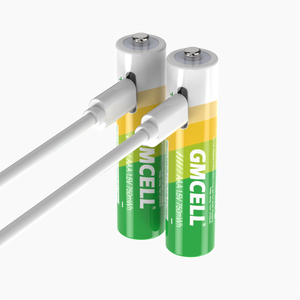GMCELL High Capacity Lithium Battery Triple a 750mWh 1.<b>5V</b> Rechargeable Li-ion Batteries AAA with USB Cable - Product Image 1