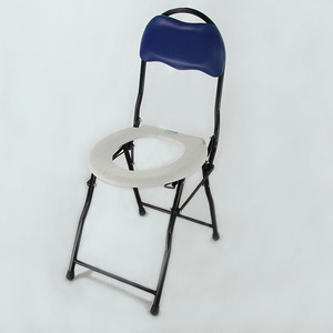 <b>Folding</b> <b>Commode</b> Chair With Backrest Portable Toilet Seat For Seniors And Home Use - Product Image 3