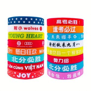 Custom Logo <b>Rubber</b> Bracelets Promotional Silicone Wristbands Cheapest Silicon <b>Band</b> Wristband for Team - Product Image 3