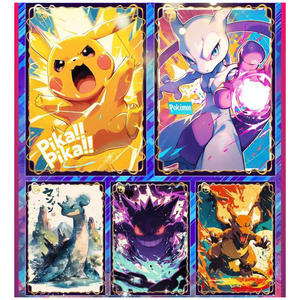 Cartes à collectionner Zy <span class=keywords><strong>Carte</strong></span> Pokémon Nouveauté Cadeau Cristal Culturel et Amis Pikachu 6ème Édition - Product Image 3