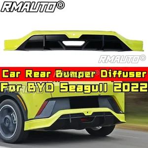 Seagull Body Kit Rear Bumper Spoiler Glossy Black-White DC Style Rear Bumper <b>Splitter</b> for BYD Seagull 2022 Car Accessories - Product Image 2