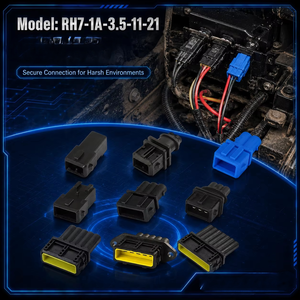 Conector Eléctrico Impermeable de 2, 3, 5 y 7 Pines, Macho y Hembra, TE AMP 881739-1, Arnés de Cables para Autos - Product Image 2