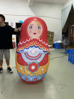 Grand éclairage gonflable Matryoshka poupée russe poupée gigogne dessin animé pour la décoration du Festival