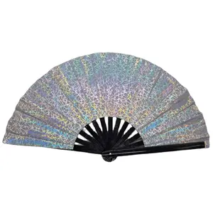 Vật Liệu Mới Tưởng Tượng Ánh Kim Fan Hâm Mộ Lễ Hội Hand Fan, Laser Độc Quyền Phản Chiếu Warrior Fan